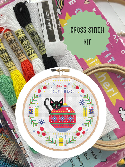 Feline Festive  - *Cross Stitch Kit*