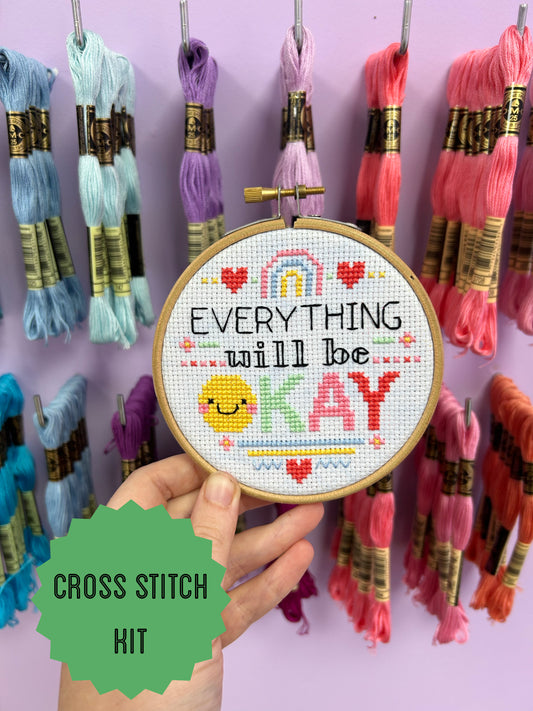 Everything will be okay  - *Cross Stitch Kit*