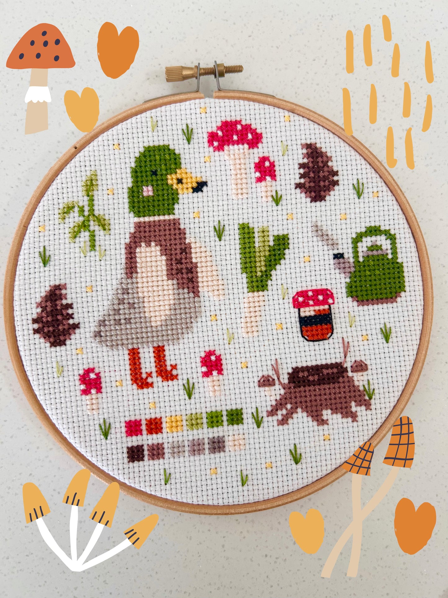 The GSC x Shrubsy Art Collab kit *Cross Stitch Kit*