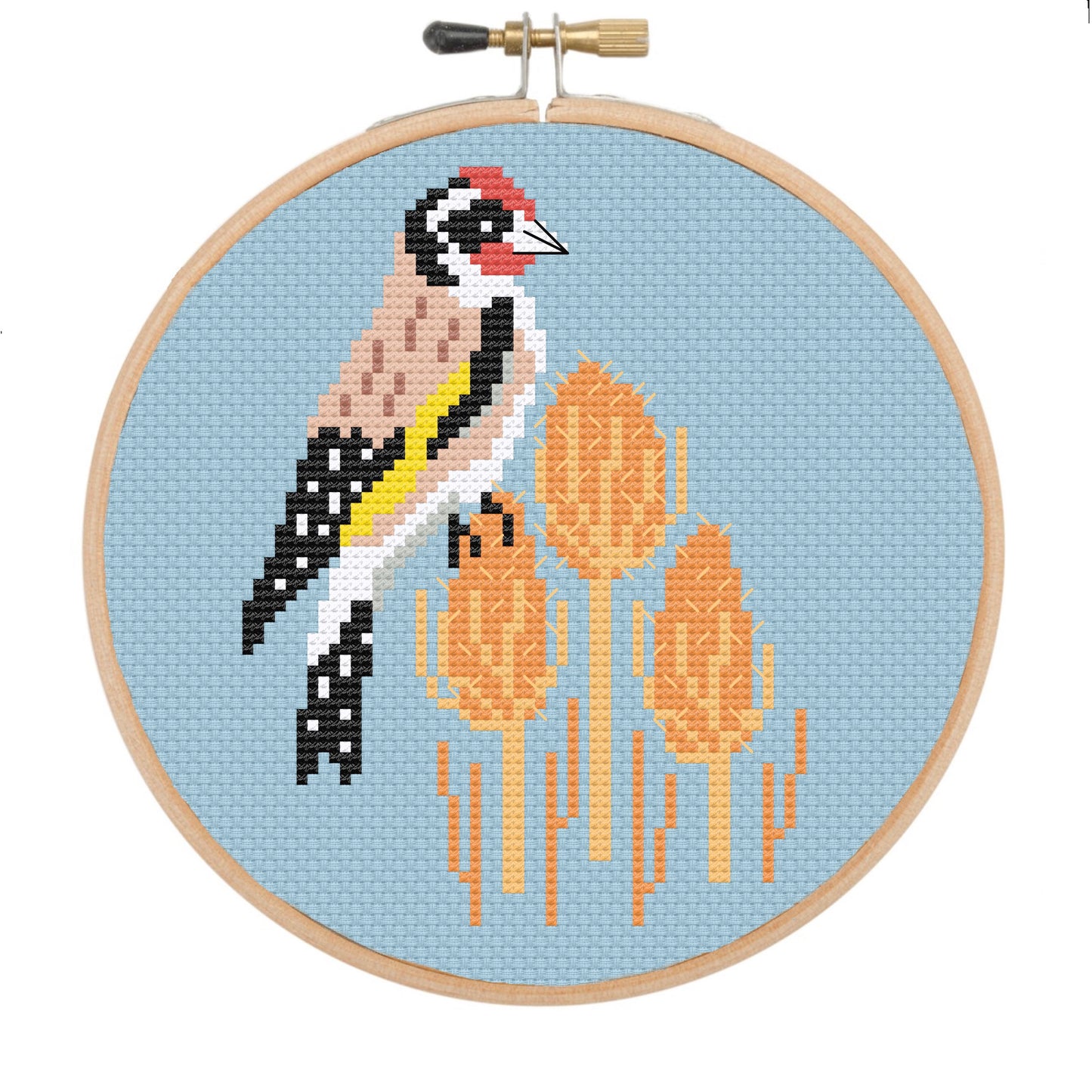 Goldfinch on Teasel's *Cross Stitch Kit*