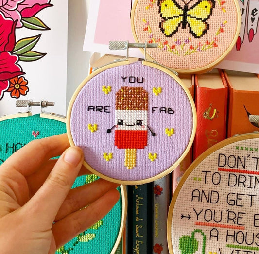 You are fab- *Cross Stitch Kit*
