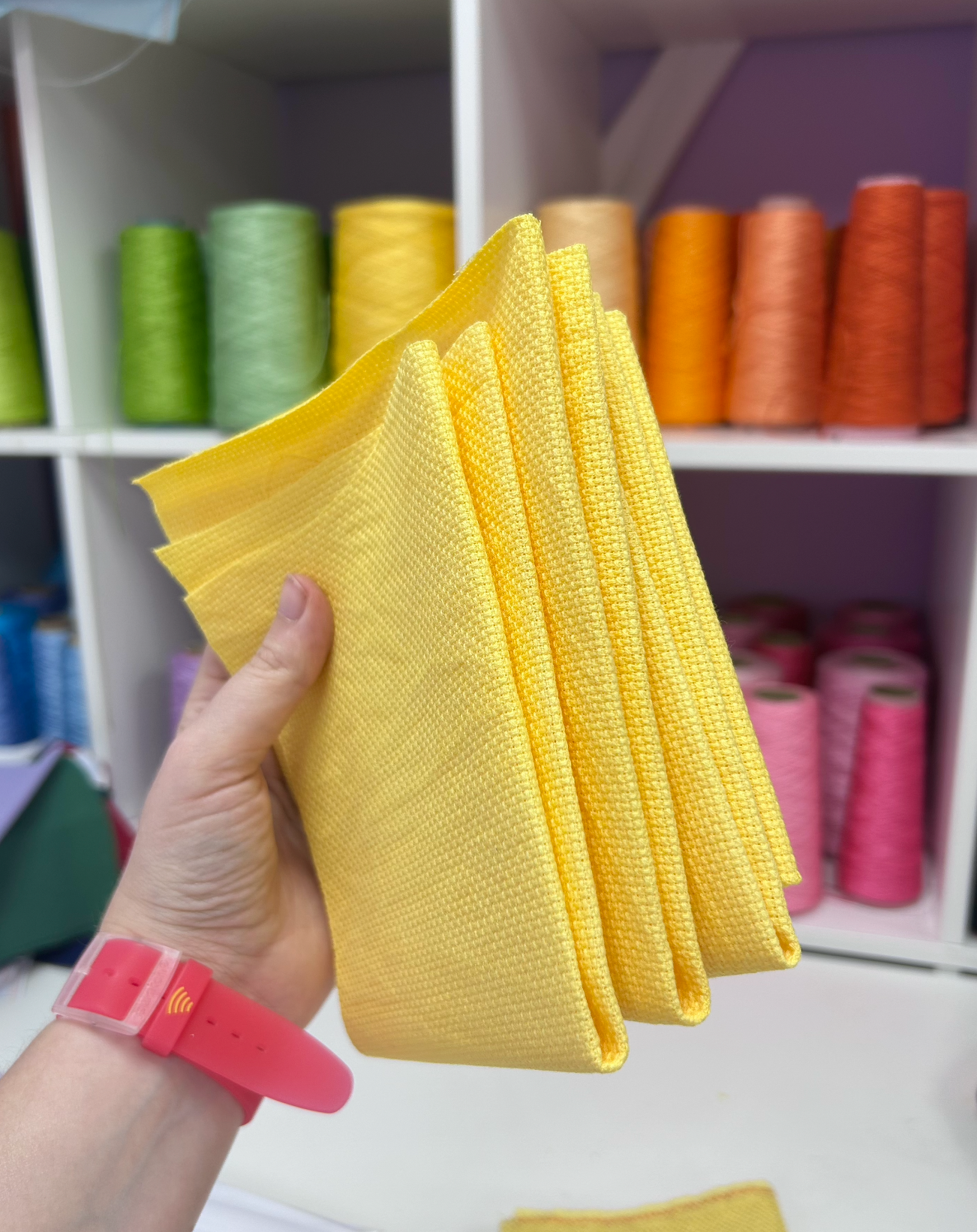 Fabric of the month club (Hand dyed aida)