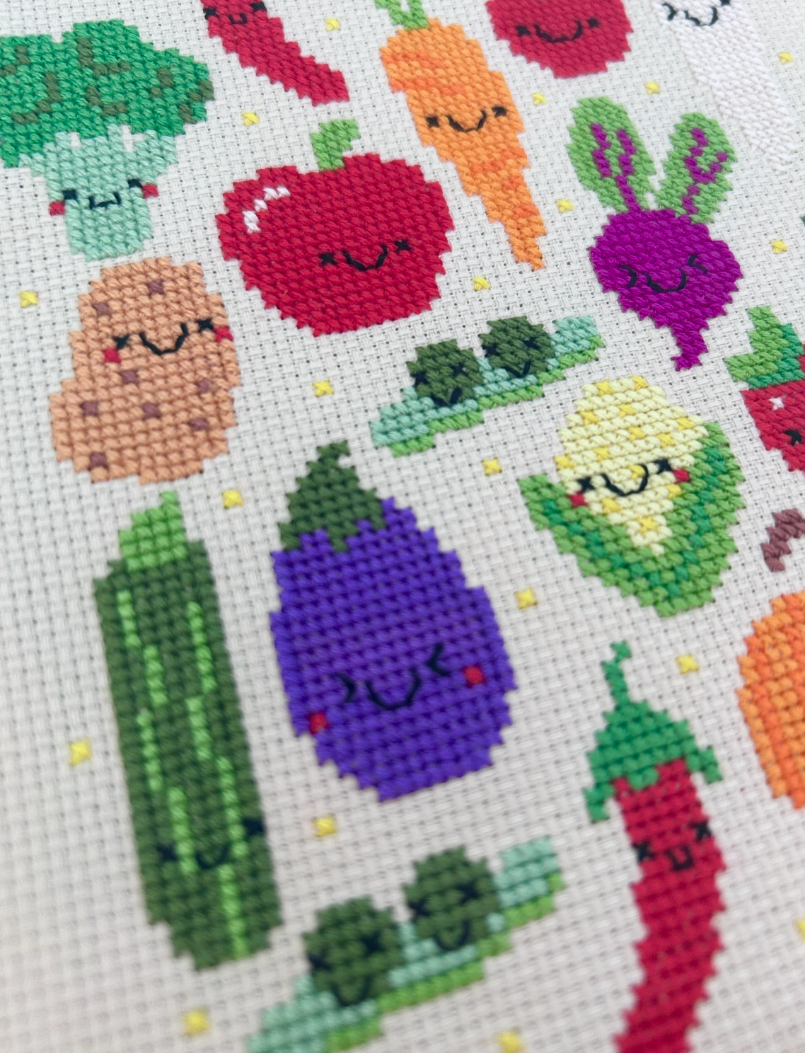Veggie & Fruit Sampler - *Cross Stitch Kit* PRE-ORDER