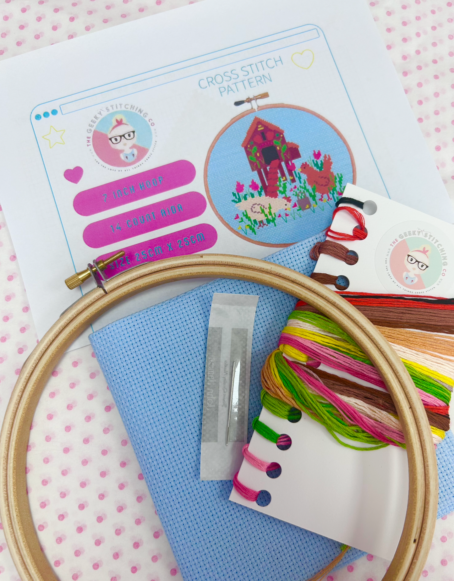 Summer hen house *Cross Stitch Kit*