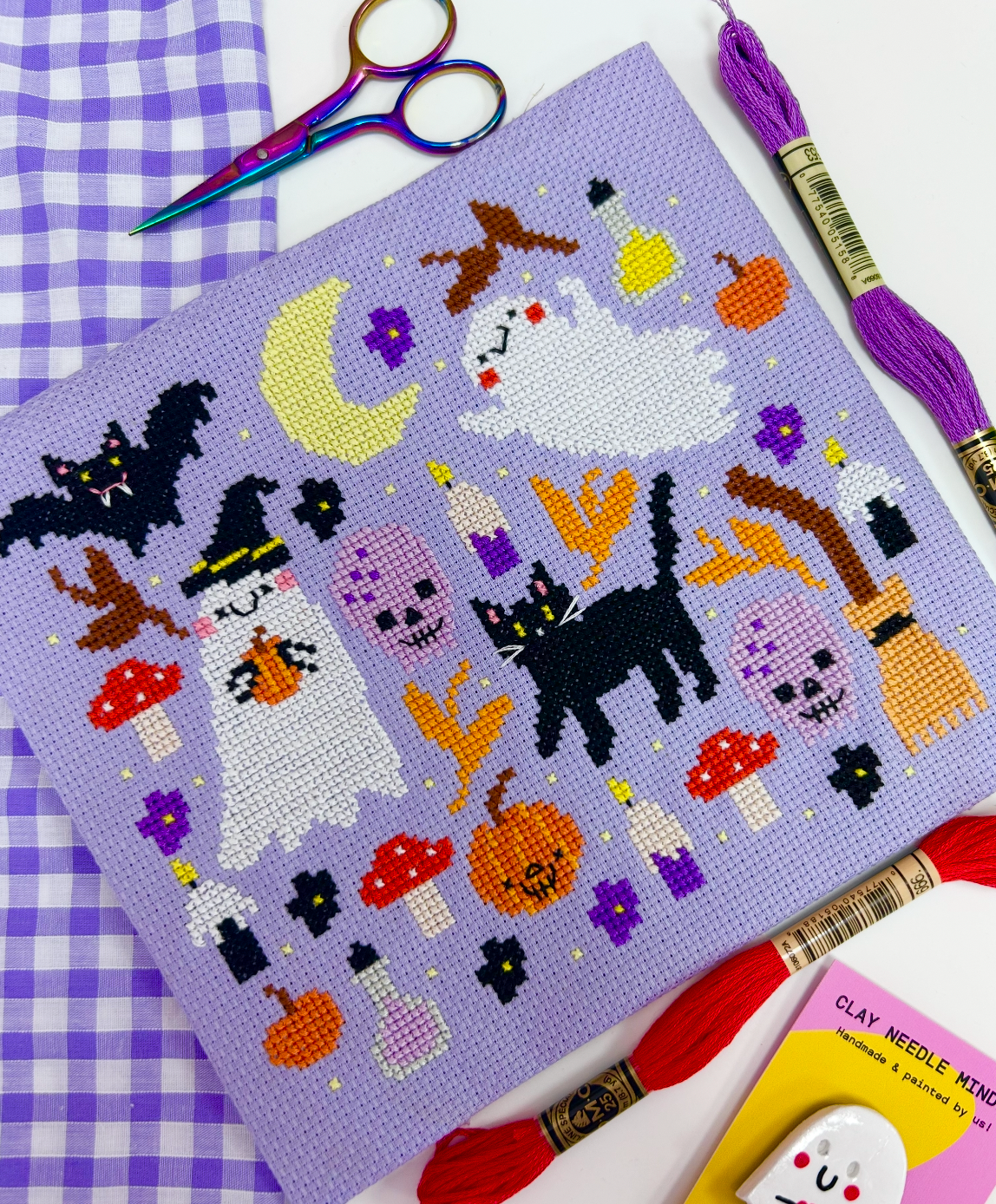 This is halloween Sampler 'Cross Stitch Kit'