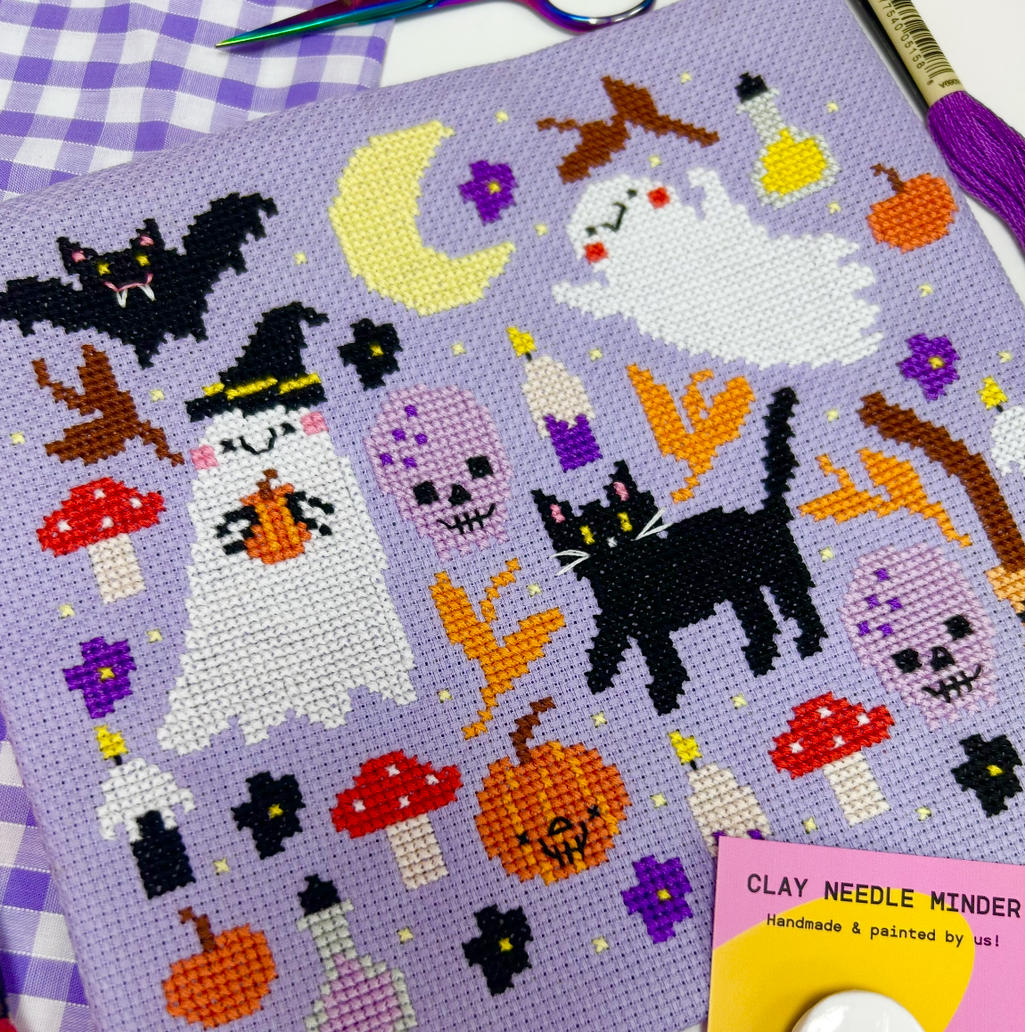 This is halloween Sampler 'Cross Stitch Kit'