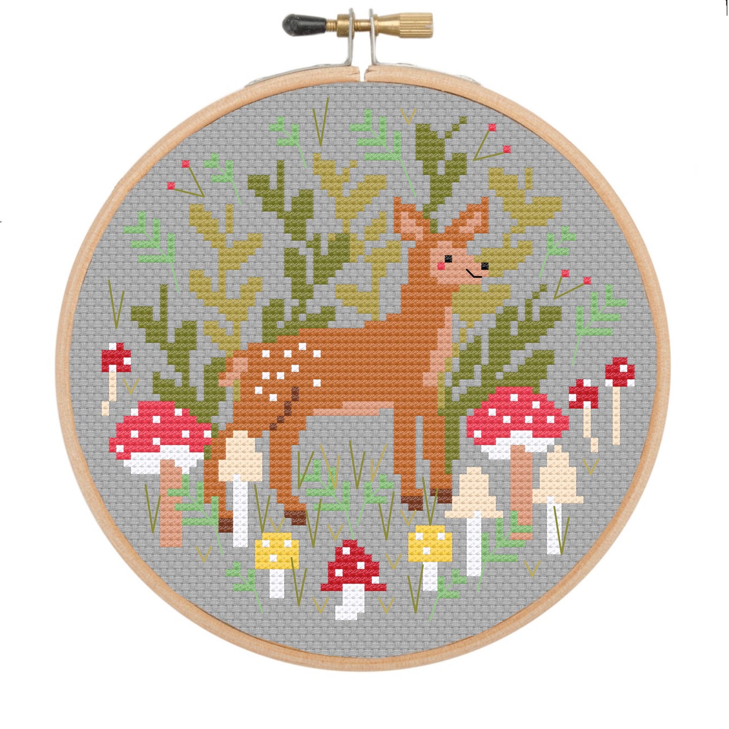 Woodland Deer *Cross Stitch Kit*