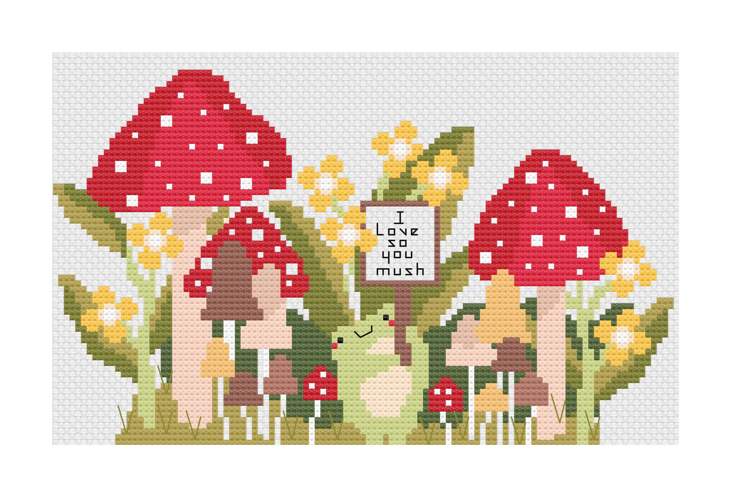 I love you so mush - *Cross Stitch Kit*
