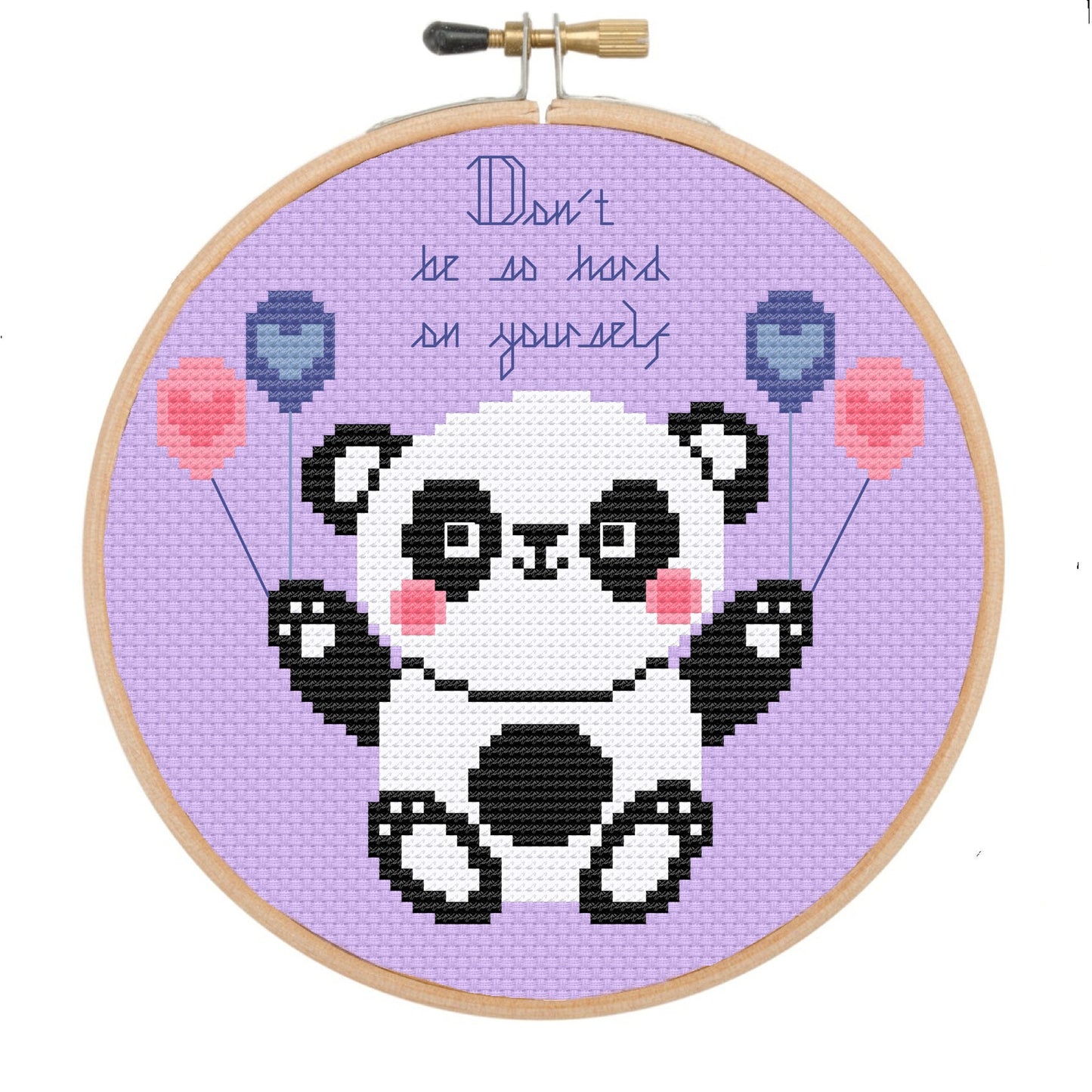 Don't be so hard on yourself 'Cross Stitch Pattern'
