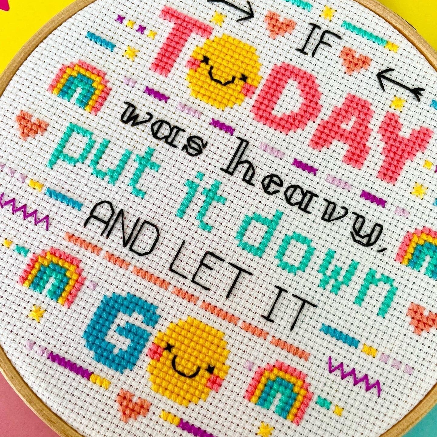 If today was heavy 'Cross Stitch Pattern'