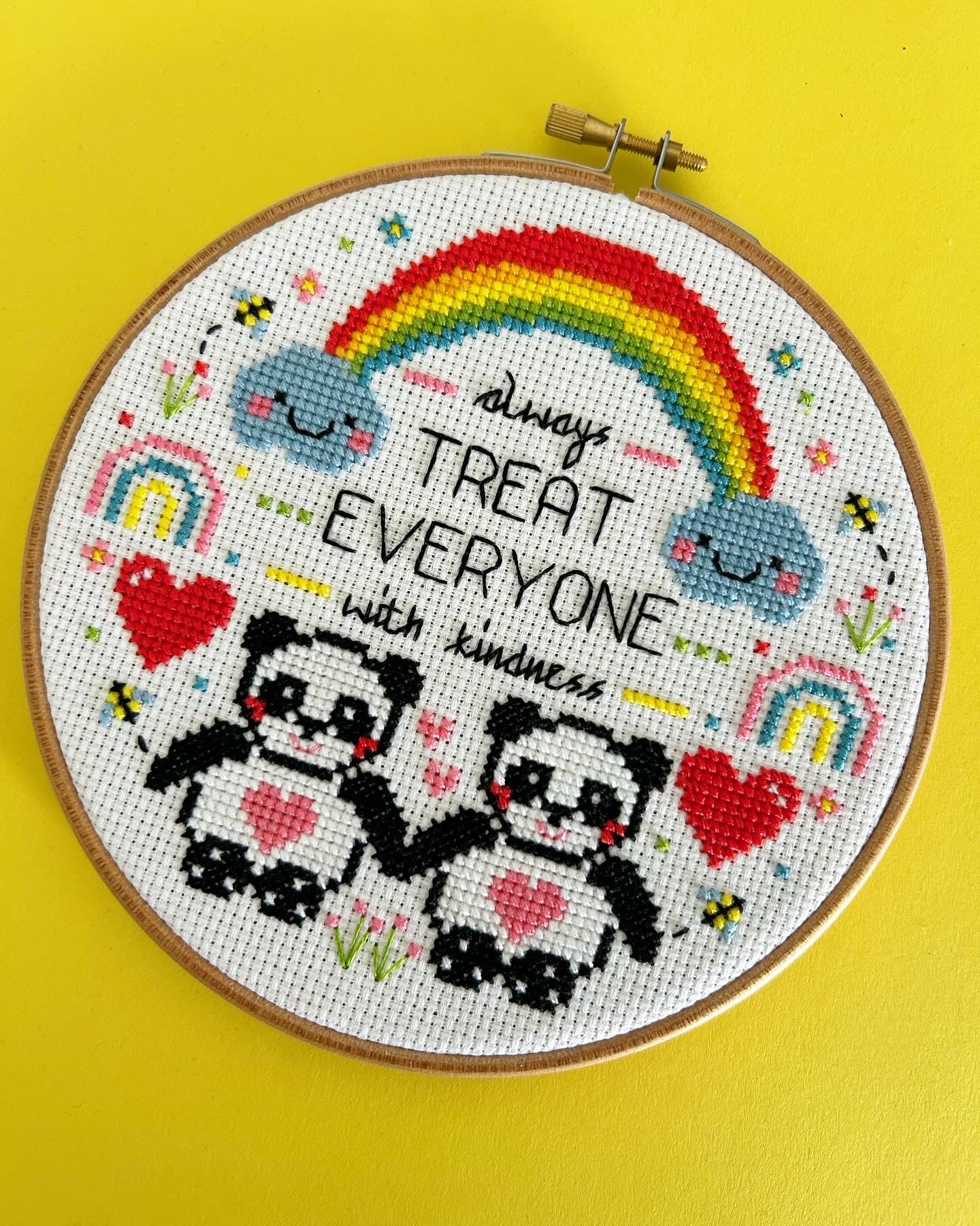 Treat everyone with Kindness  'Cross Stitch Pattern'