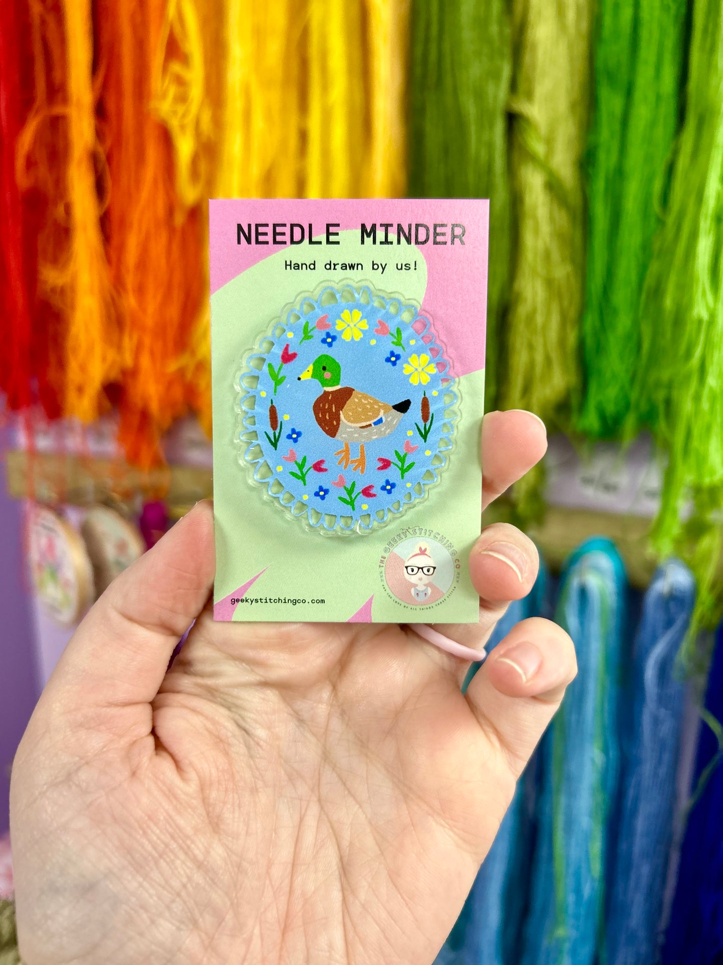 Acrylic Needle minder (Duck)