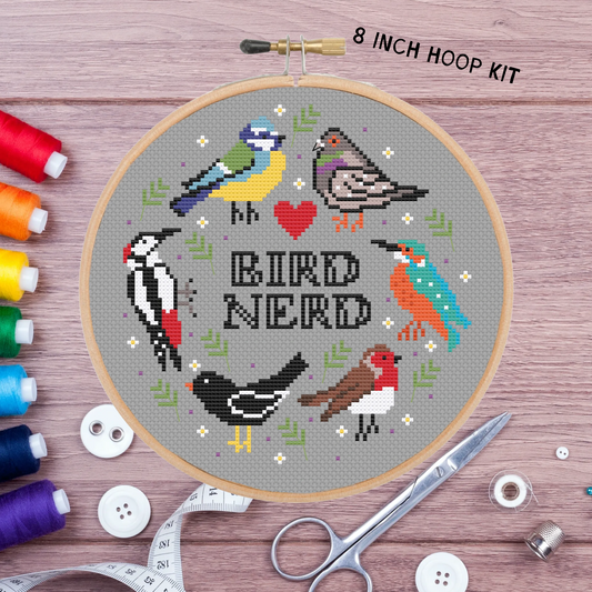 Bird Nerd *Cross Stitch Kit* (coming soon!)