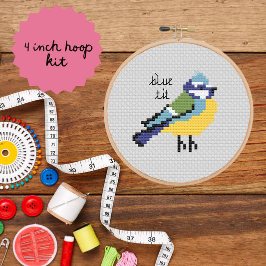 Mini Blue Tit  *Cross Stitch Kit*