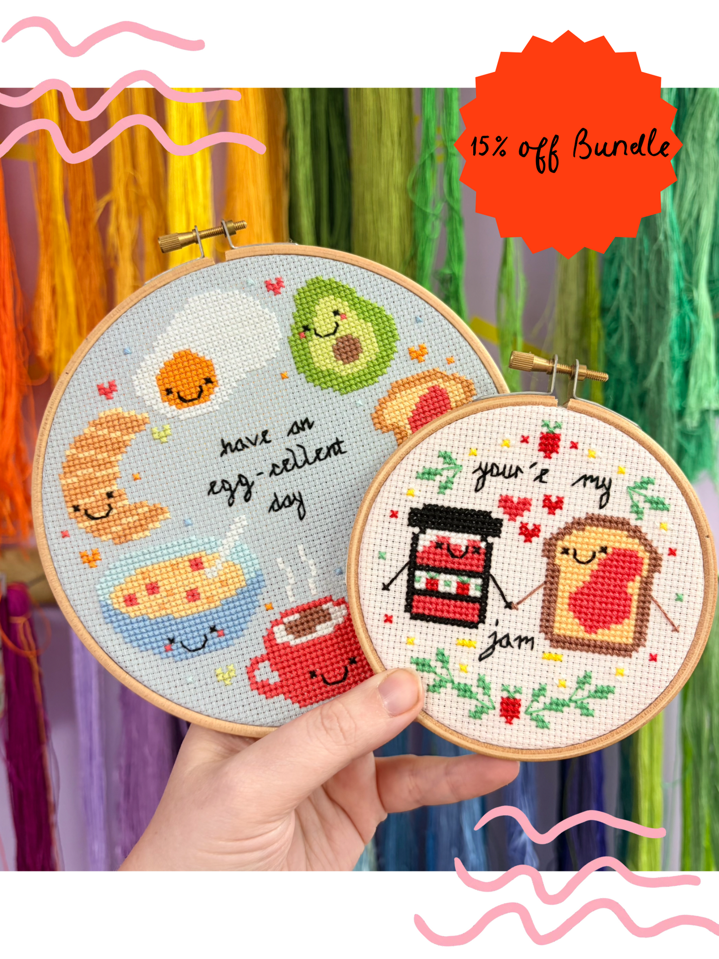 Brunch Lover Bundle *Discounted Cross Stitch Kits*
