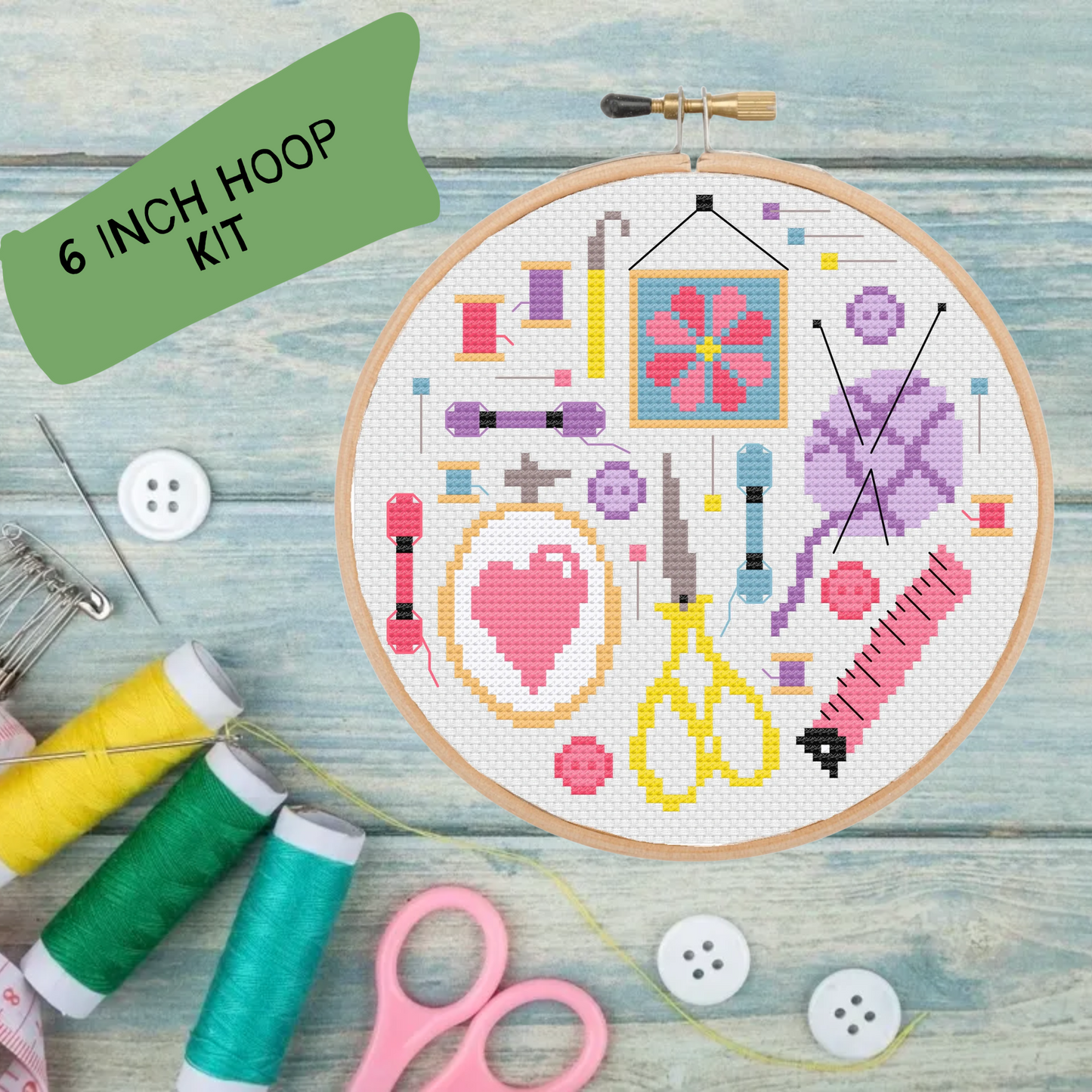 Let's get Crafty *Cross Stitch Kit*