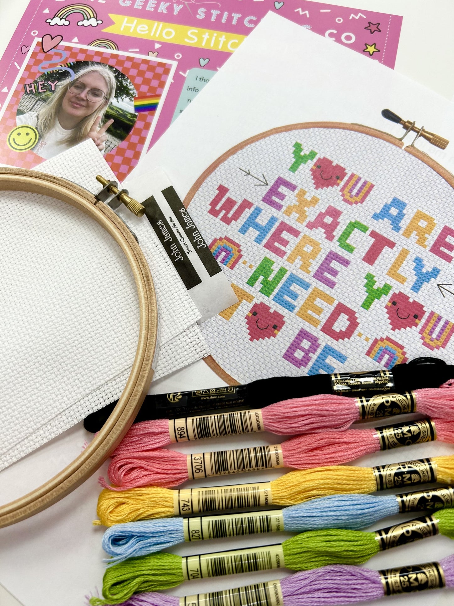 You are exactly where you need to be- *Cross Stitch Kit*