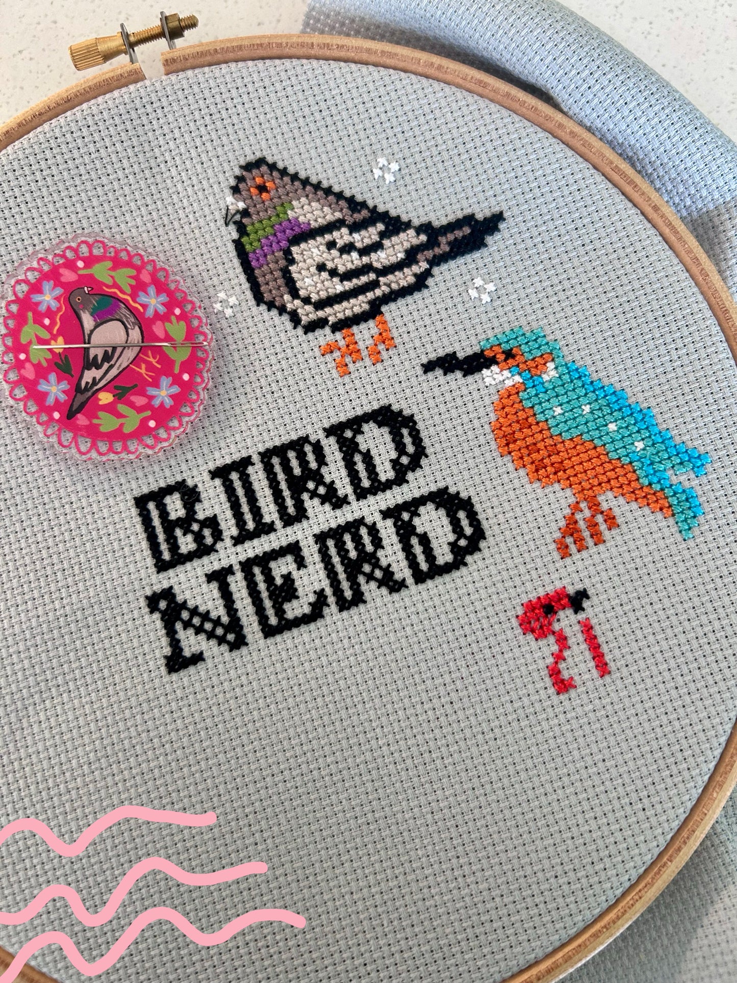 Bird Nerd *Cross Stitch Kit*