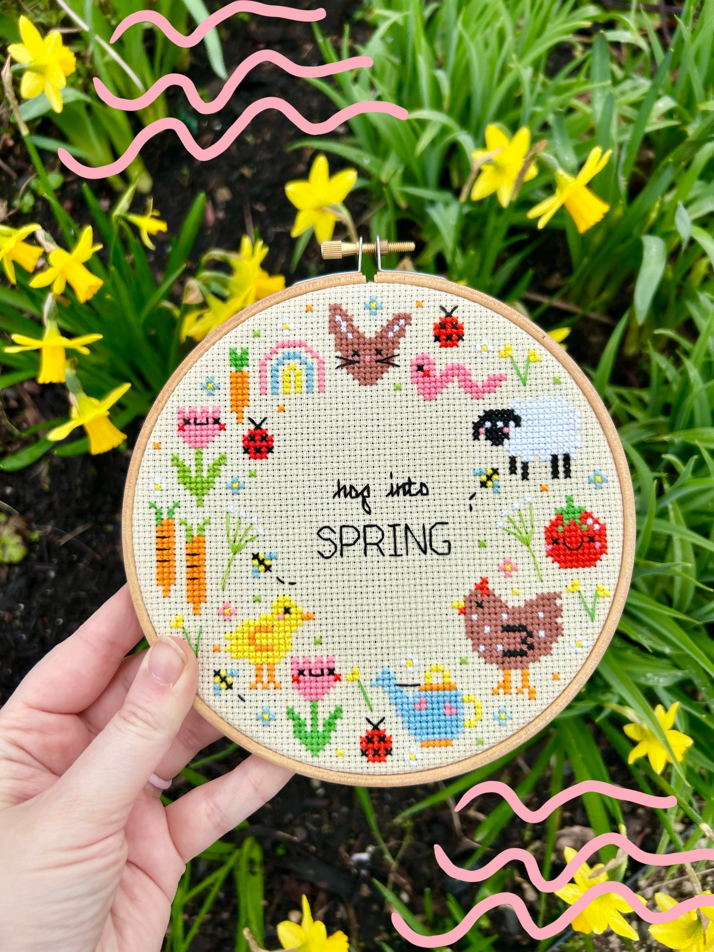 Hop into Spring  *Cross Stitch Kit*