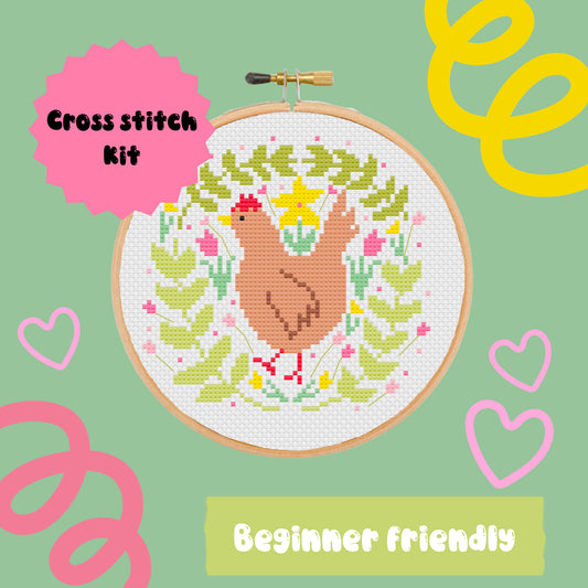 Summer Chicken *Cross Stitch Kit*