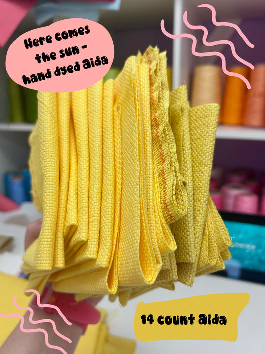 Fabric of the month club (Hand dyed aida)