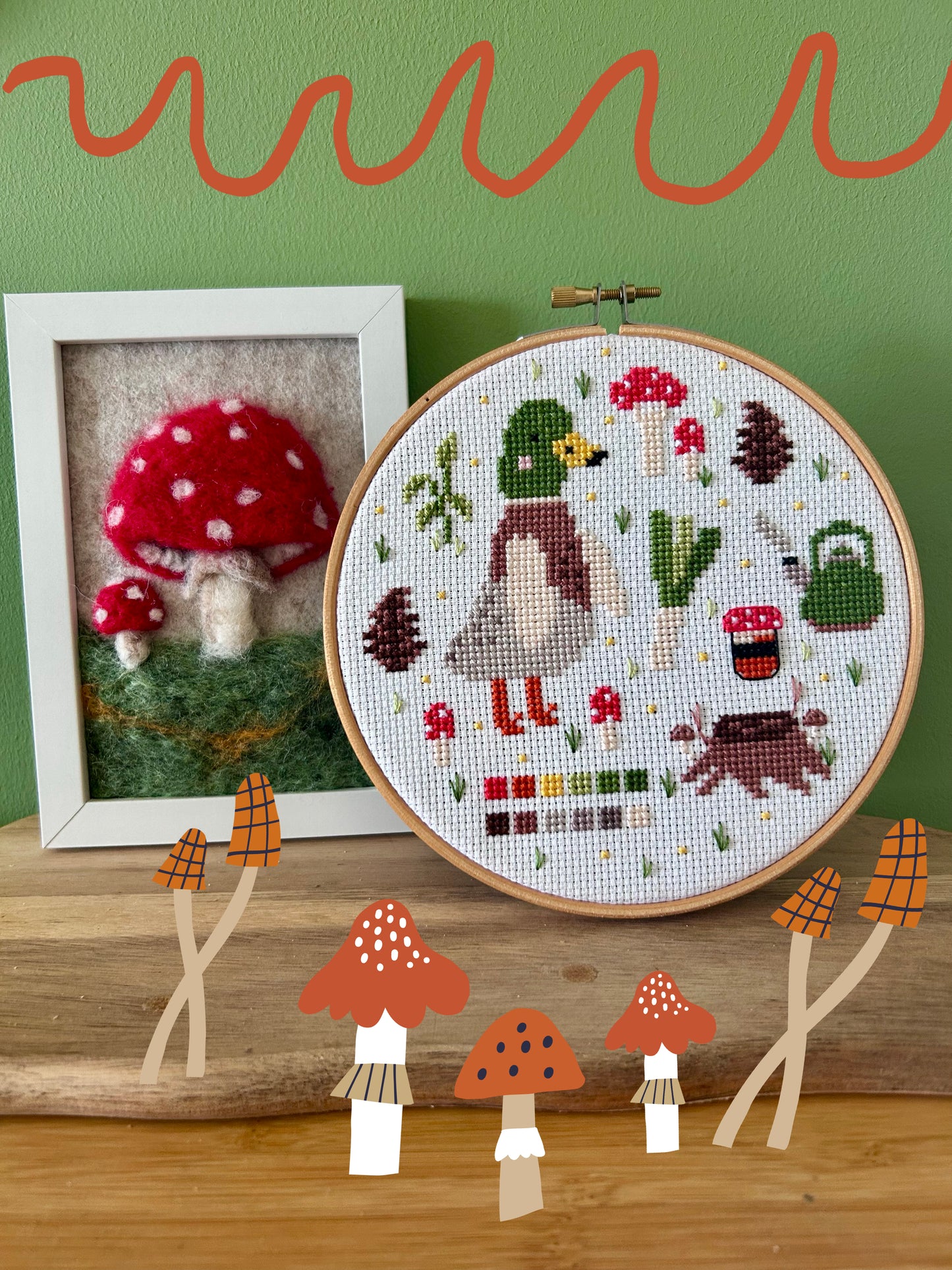 The GSC x Shrubsy Art Collab kit *Cross Stitch Kit*