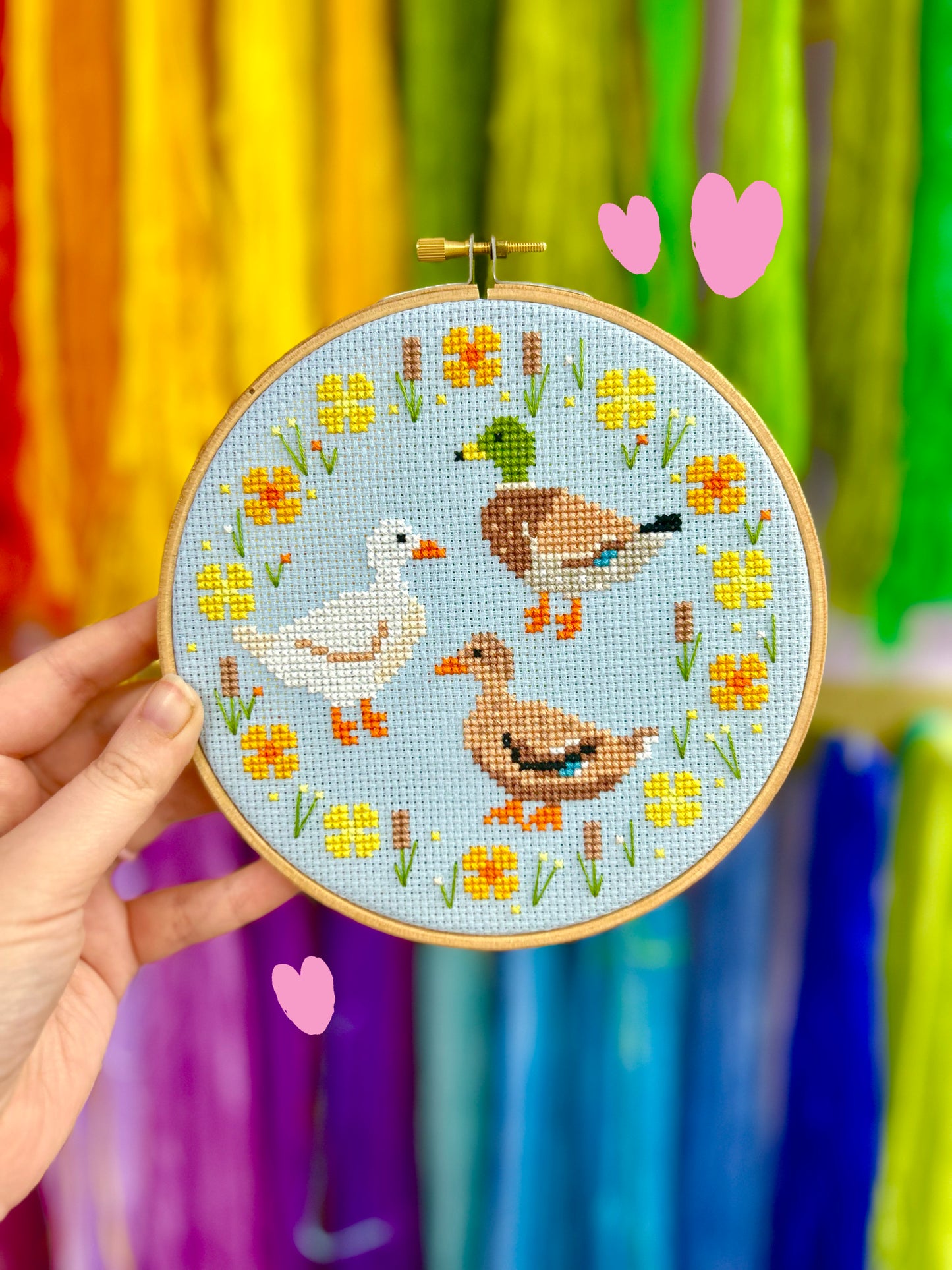 Duck's amongst Reeds  *Cross Stitch Kit*