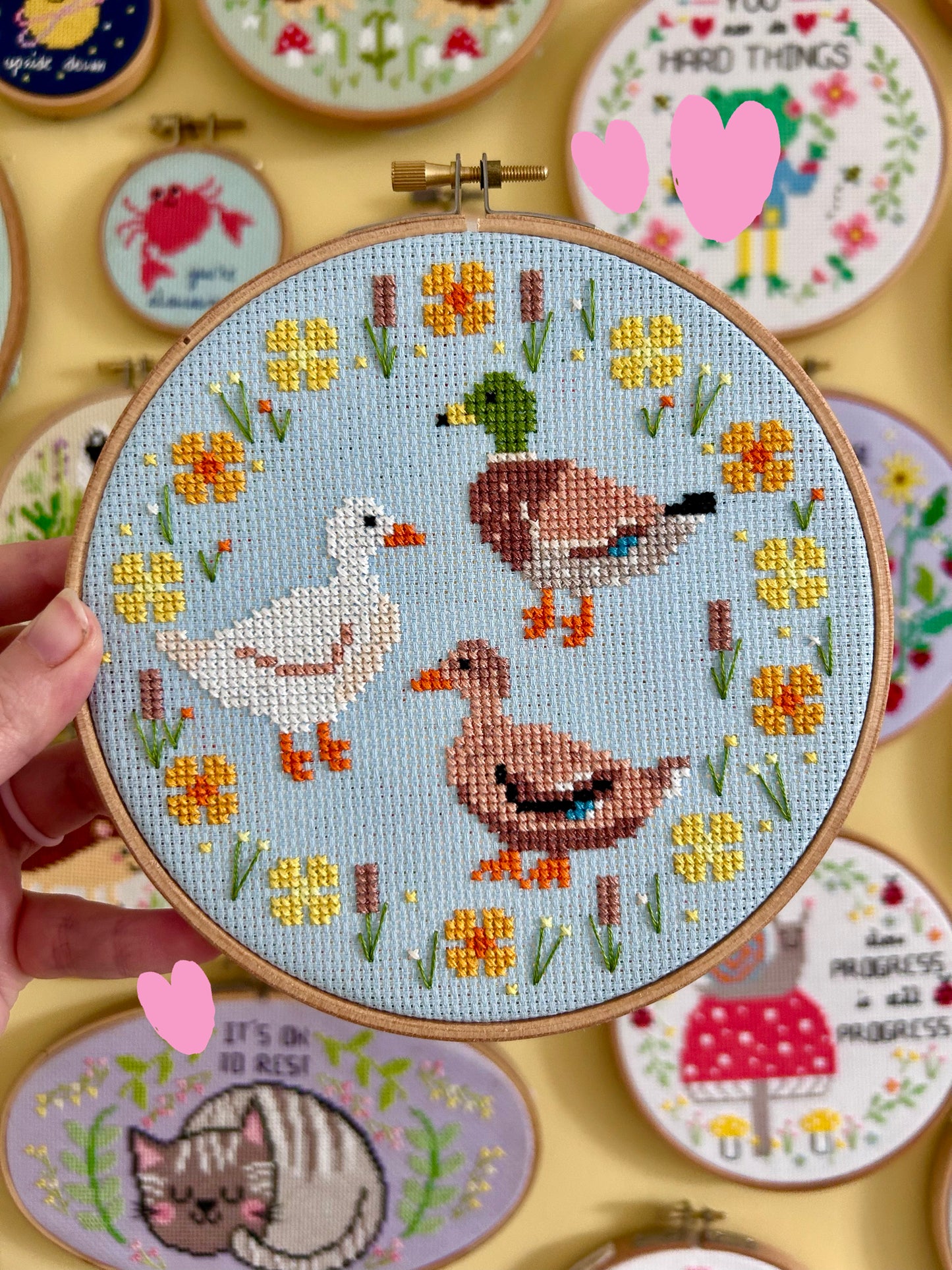 Duck's amongst Reeds  *Cross Stitch Kit*