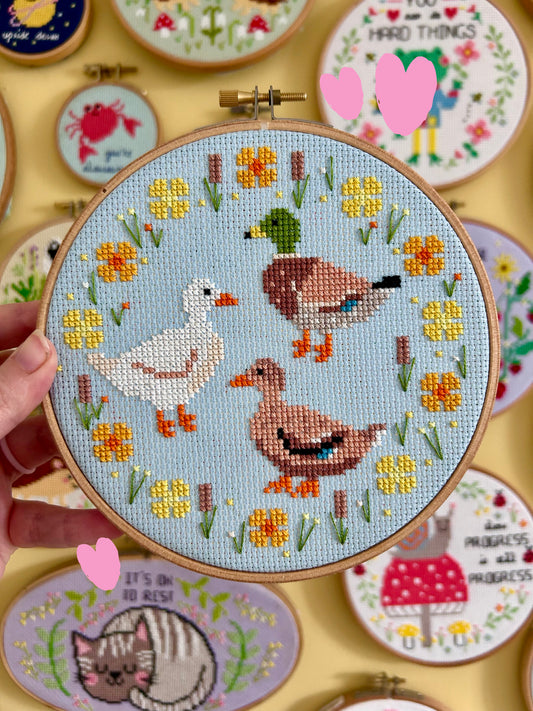 Duck's amongst Reeds  *Cross Stitch Kit*