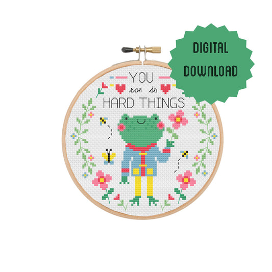 You can do Hard things  'Cross Stitch Pattern'