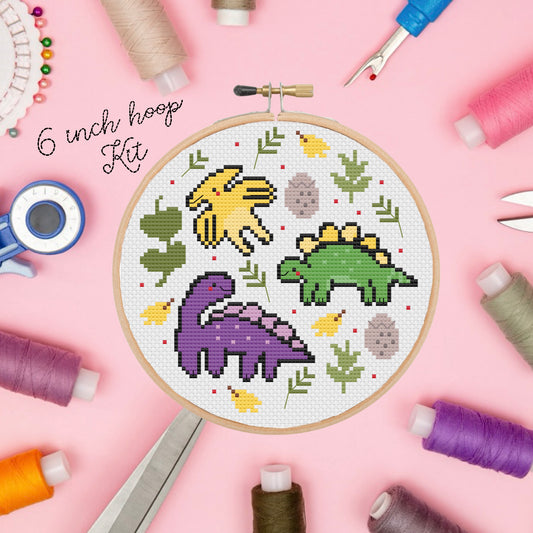 Mini Dinosaur Sampler *Cross Stitch Kit*