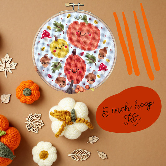 Pumpkins & Acorn sampler - *Cross Stitch Kit*