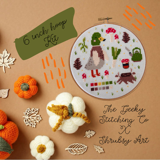 The GSC x Shrubsy Art Collab kit *Cross Stitch Kit*