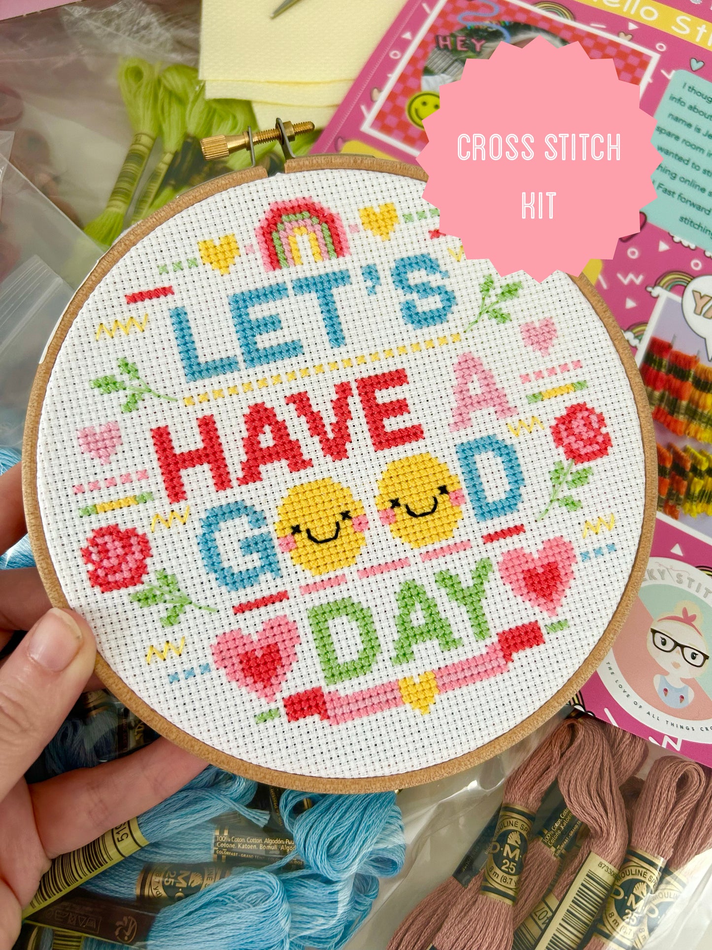 Let's' have a good day- *Cross Stitch Kit*