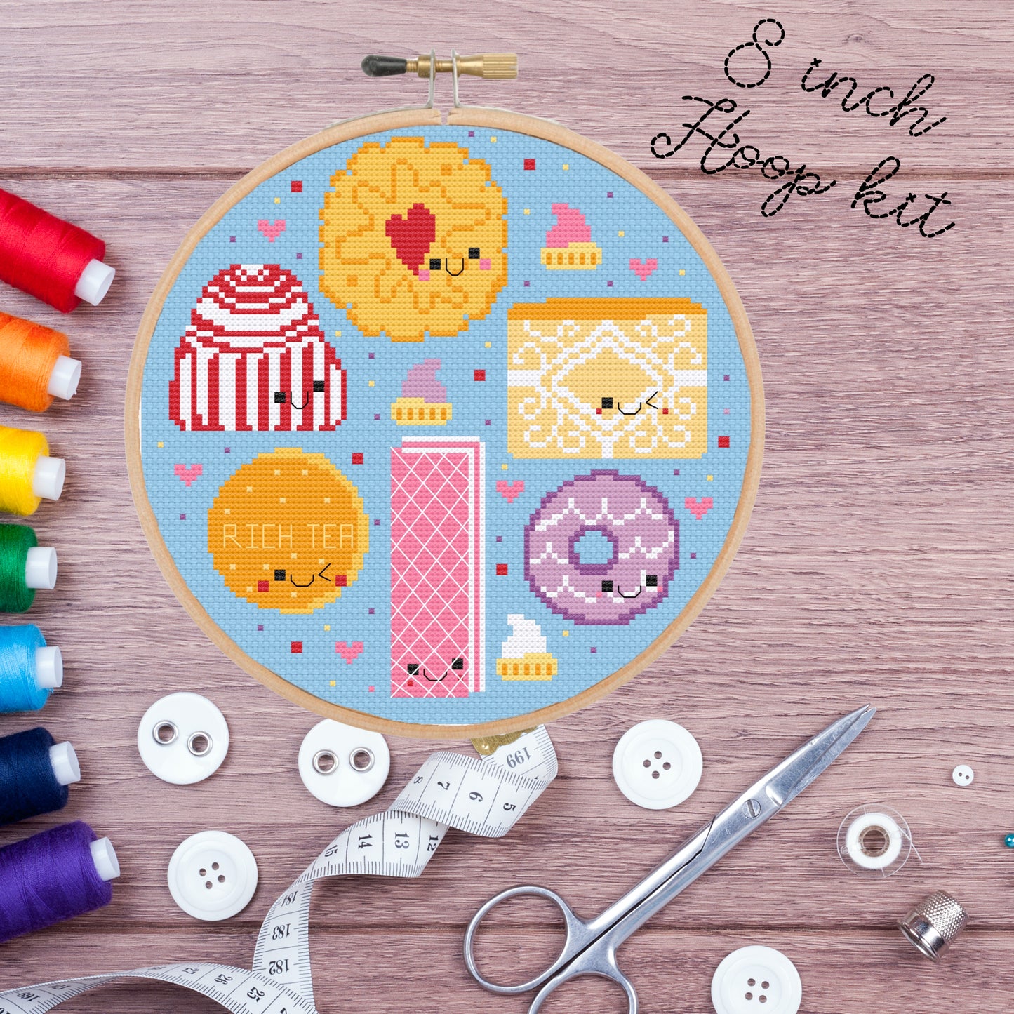 British Biscuits Large Sampler *Cross Stitch Kit*