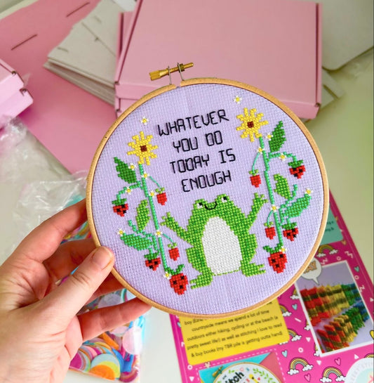 Whatever you do today is enough - *Cross Stitch Kit*