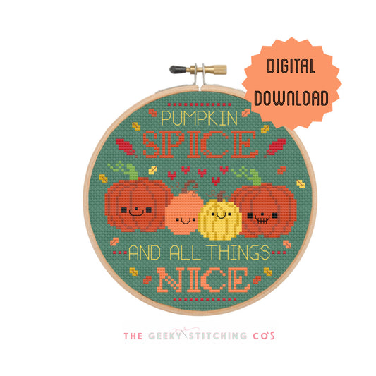 Pumpkin Spice & all things nice 'Cross Stitch Pattern'