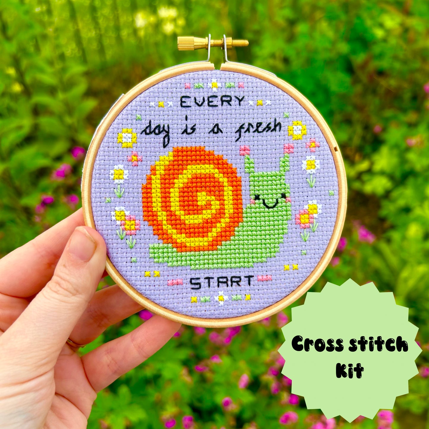 Every day is a fresh start - *Cross Stitch Kit*