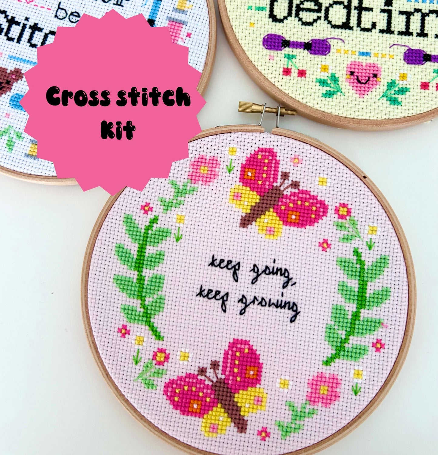 Keep going, Keep growing  - *Cross Stitch Kit*