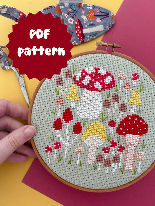 Mushroom sampler 'Cross Stitch Pattern'