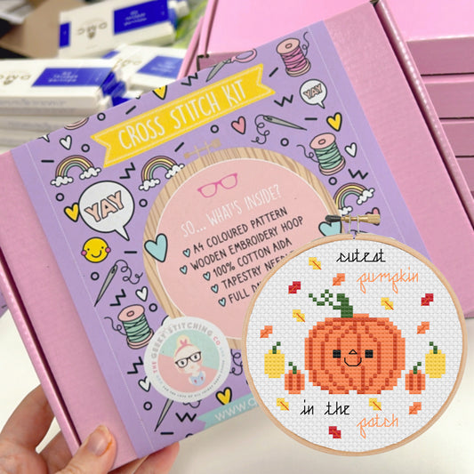 Cutest pumpkin in the patch - *Cross Stitch Kit*