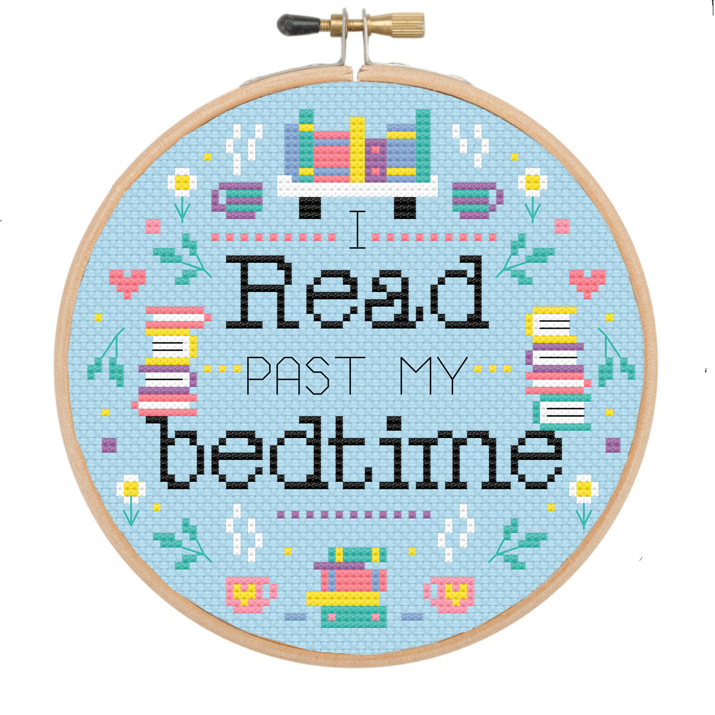 I read past my bedtime  - *Cross Stitch Kit*