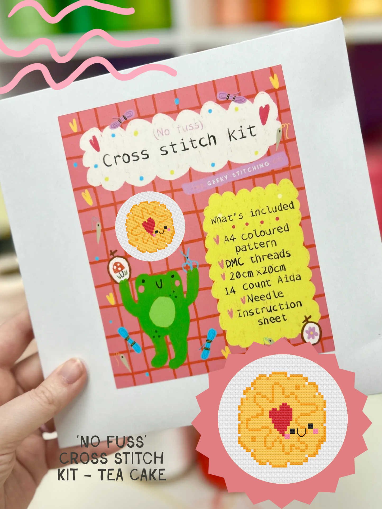 Jammie Dodger * No Fuss Cross Stitch Kit*