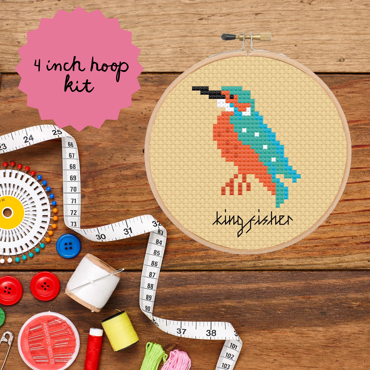 Mini Kingfisher  *Cross Stitch Kit*