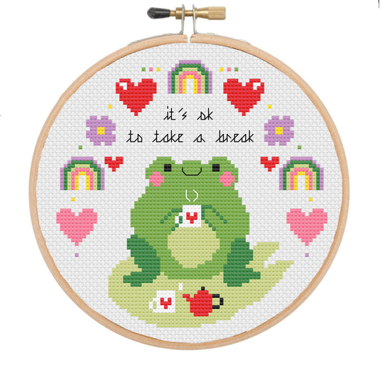 It's ok to take a break  - *Cross Stitch Kit*