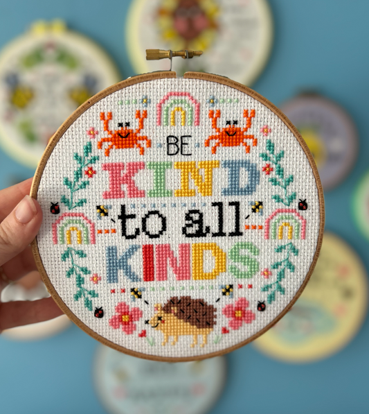 Be kind to all kinds - *Cross Stitch Kit*