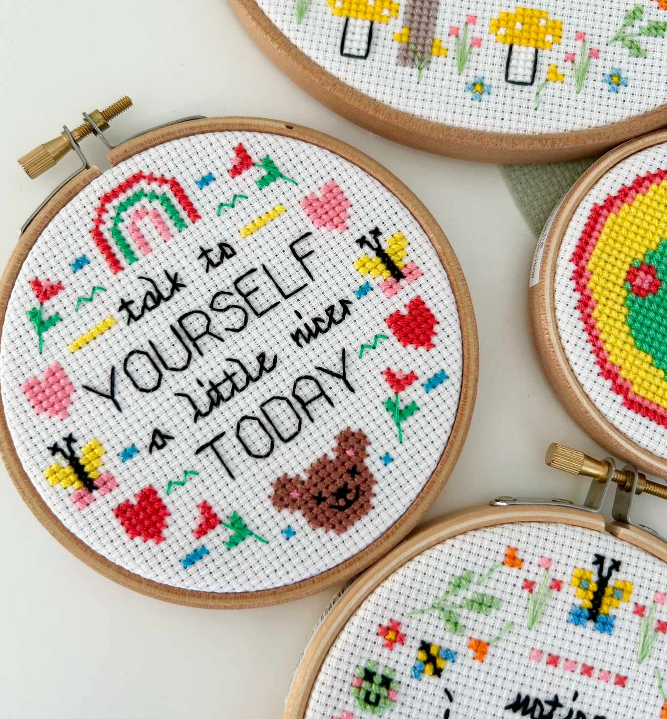 Talk to yourself a little nicer today  - *Cross Stitch Kit*