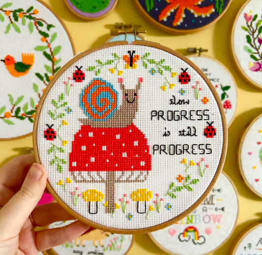 Slow progress is still progress - *Cross Stitch Kit*