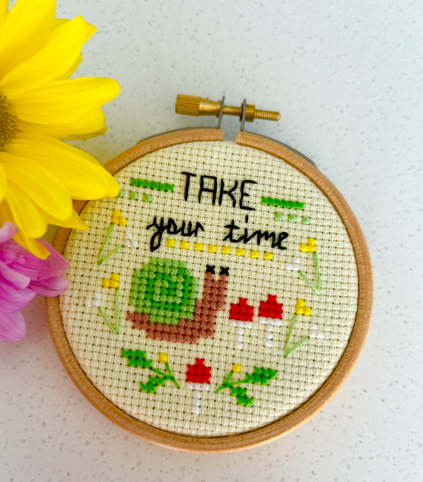 Take your time *Cross stitch kit*