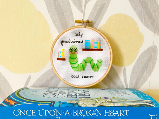 Self proclaimed book worm  - *Cross Stitch Kit*